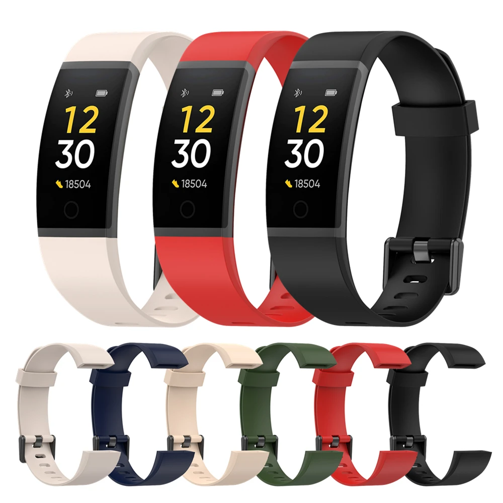Für Realme Band Weiche Silikon Strap Ersatz Armband Armband Sport Uhr Strap Correa Für Realme Smart Band Zubehör
