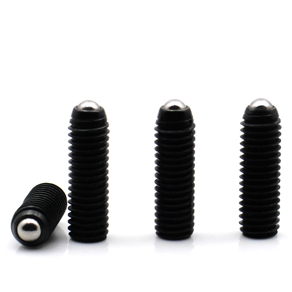2-10PCS Grade 12.9 Carbon Steel Hexagon Ball Point Set Screws Elastic Positioning Fastener M2.5 M3 M4 M5 M6 M8 M10 M12 M16