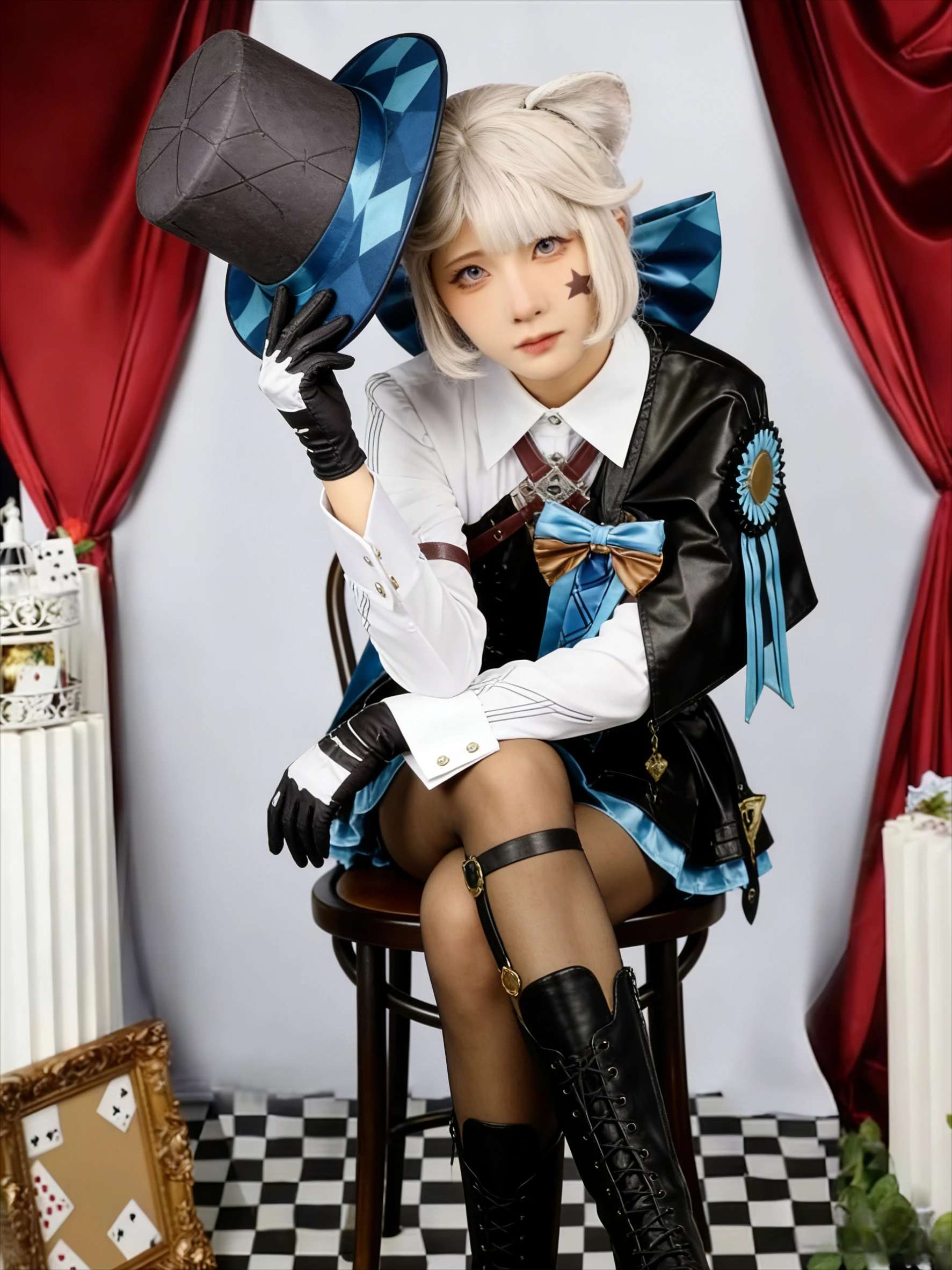 2025 Versione in pelle Lyney Lynette Costume Cosplay Set completo Genshin Impact Lynette Gemini Moda Halloween Gioco di ruolo Costume