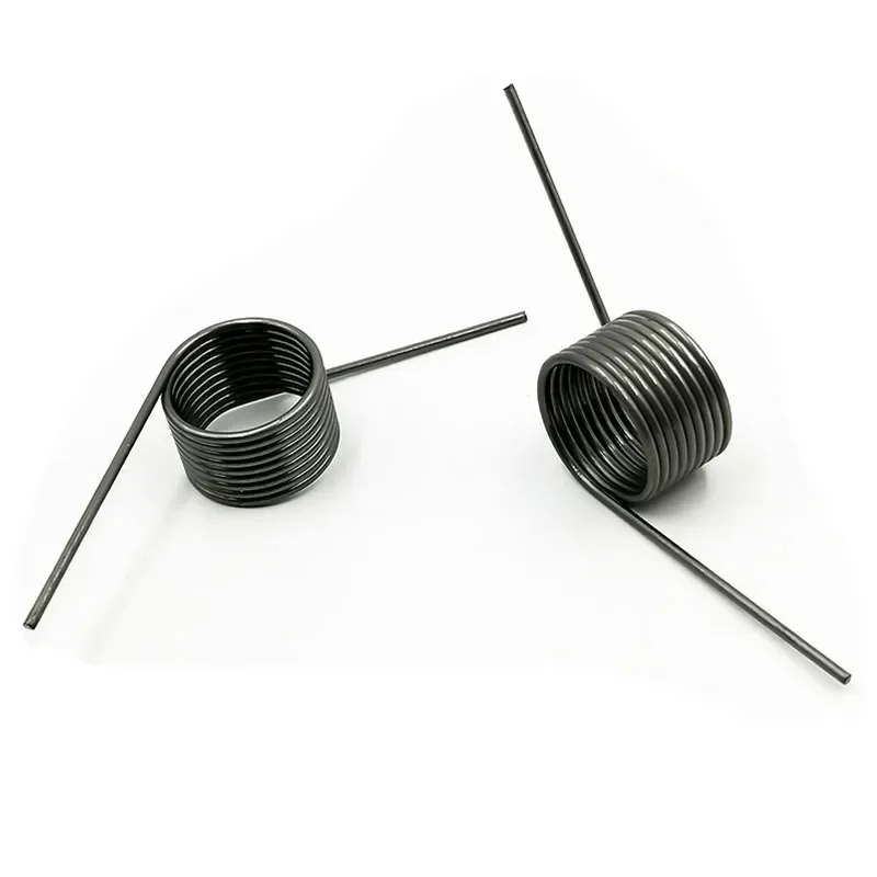 65Mn Steel Spiral V-shaped Torsion Spring, Hair Clip Spring, Steel Wire Diameter 1.6mm, Angle 60 90 120 180 Degrees, 10 Pieces