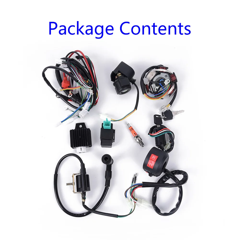 New Portable Useful Engine kit Pole Replacement Set Stator Wiring 5 pins 50CC-125CC 6 Coil Accessories Harness Ignition