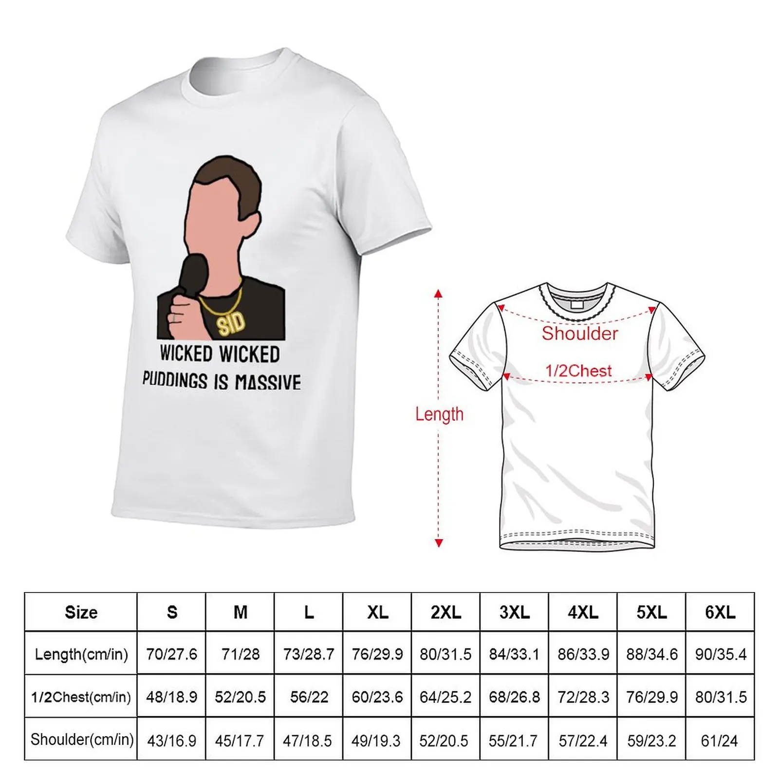 Wicked Wicked Puddings Is Massive - Steve Sidwell - That Peter Crouch Podcast T-Shirt Casual Trendy Streetwear Tee Shirt