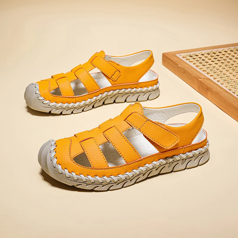 

Summer Orange Beach Sandals Woman Men Comfortable Non-slip Hiking Sandals Unisex Outdoor Women Sports Sandals sandalias de mujer