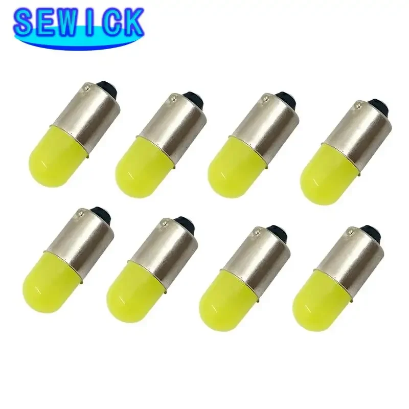 خصم 100 قطعة BA9S T11 T4W T5 1895 233 جولة ثلاثية الأبعاد COB LED لوحة ترخيص السيارة ضوء السيارات الداخلية الباب مصباح ماركر لمبة #5