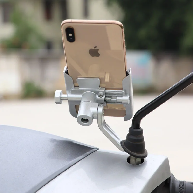 For JAWA Forty Two Jawa Perak 2018 2019 2020 Motorcycle CNC Aluminum Handlebar Mirror Mobile Phone Holder GPS Stand Bracket