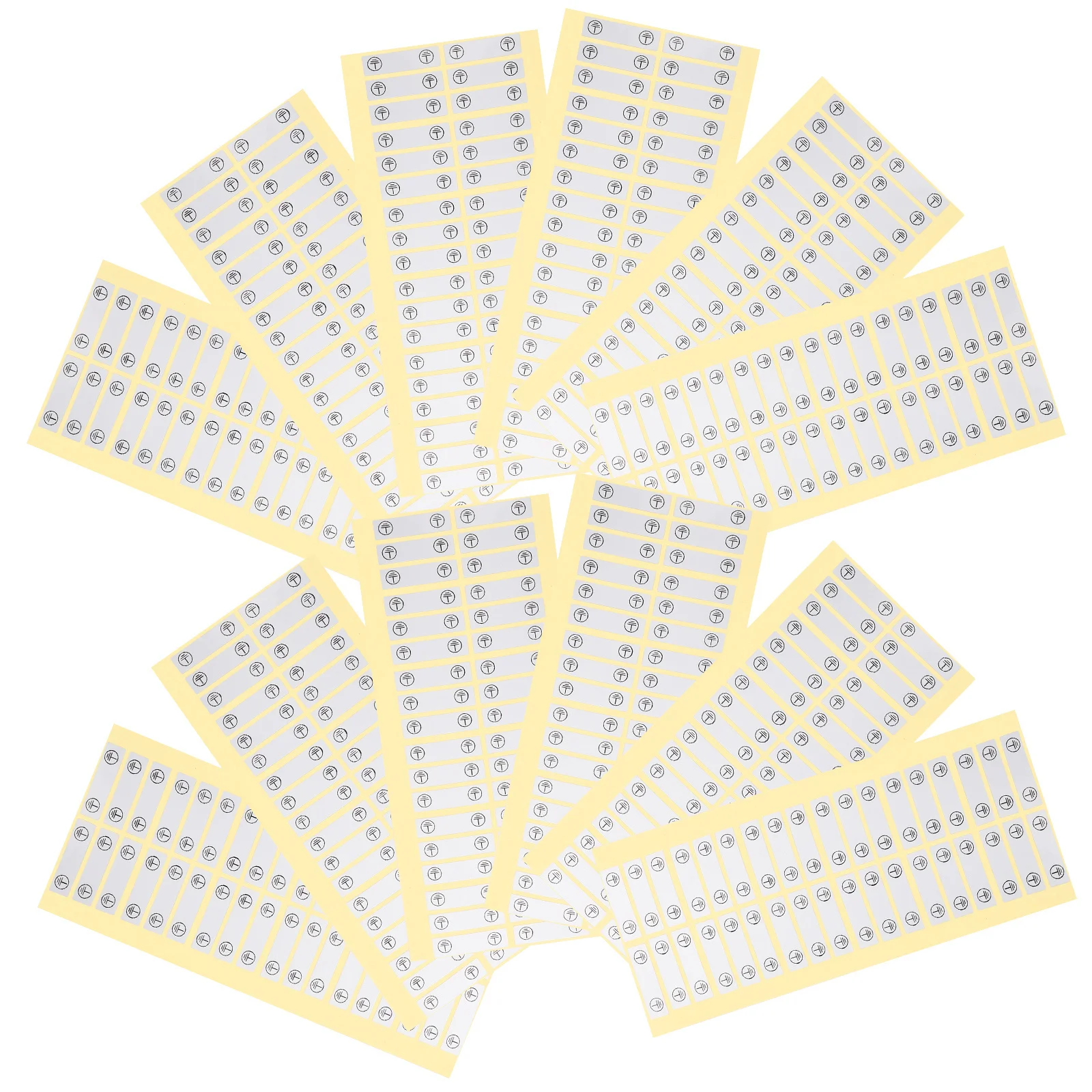 

100pcs Electrical Wiring Labels Stickers High Adhesion Waterproof For Ground Neutral Wire Identification Small Safety Decals