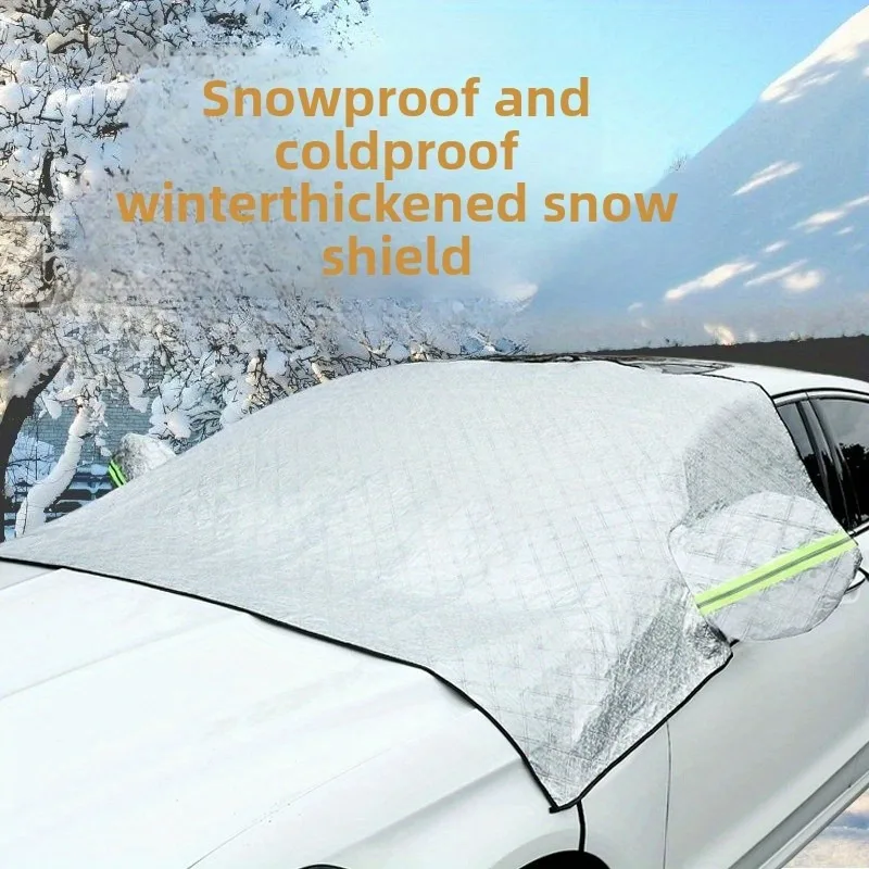 

Car magnetic snow shield front windshield sun thickened frost and protection car clothing
