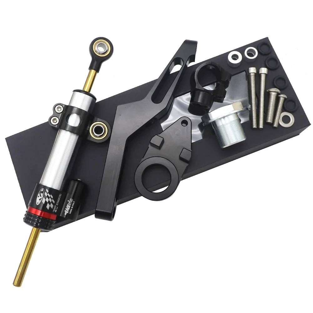 For Kawasaki ZX6R ZX 6R  2009 2008 2020 2021 2022 Motorcycle Adjustable Steering Stabilize Damper Bracket Mount kit accessory