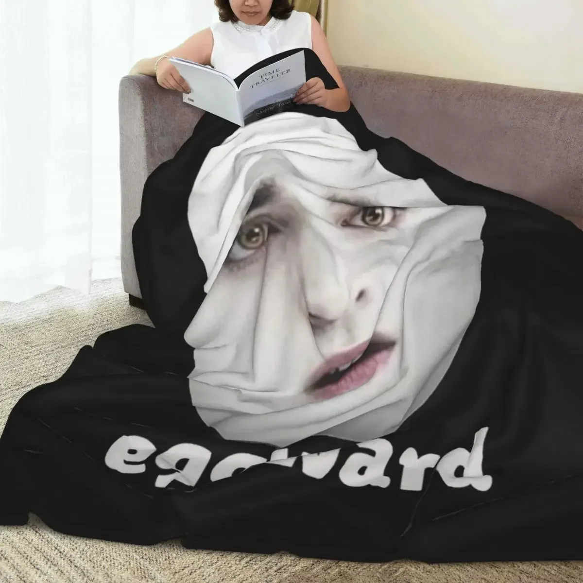 

Одеяло Eggward Meme, флисовое украшение, портативные легкие пледы для домашнего офиса, покрывало