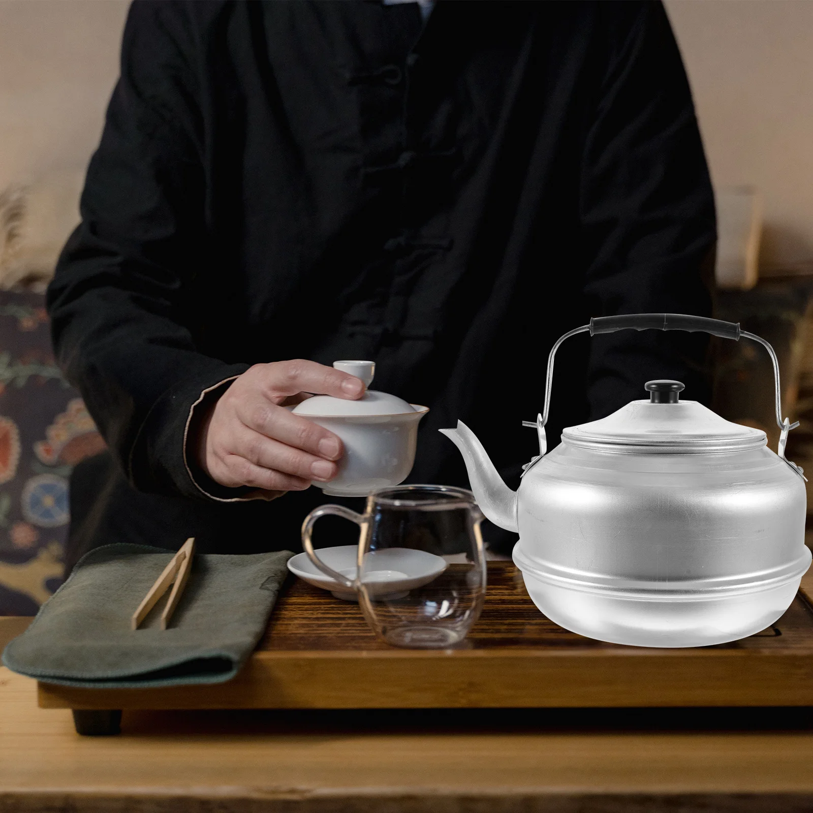 

1pcs 8L Large Capacity Aluminum Water Kettle For Household Stovetop Use Tea Pot Kitchen Boiler Hot Water Kettle For Gas