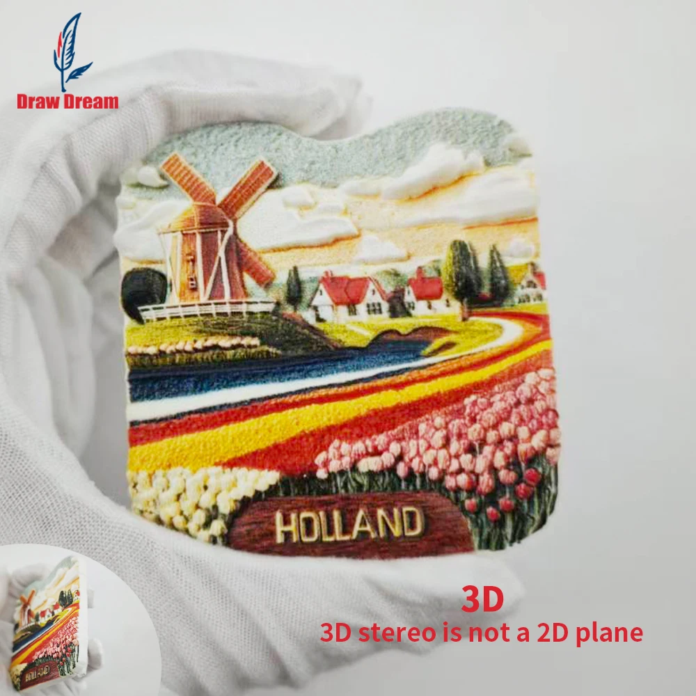 1 Stück Niederländischer Kühlschrankmagnet, Weltreise-Souvenir-Kollektion, geeignet für Heim- und Bürodekoration, personalisierter exklusiver Reise-Souvenir-Magnet, Heimdekoration, Küche, Zimmer,