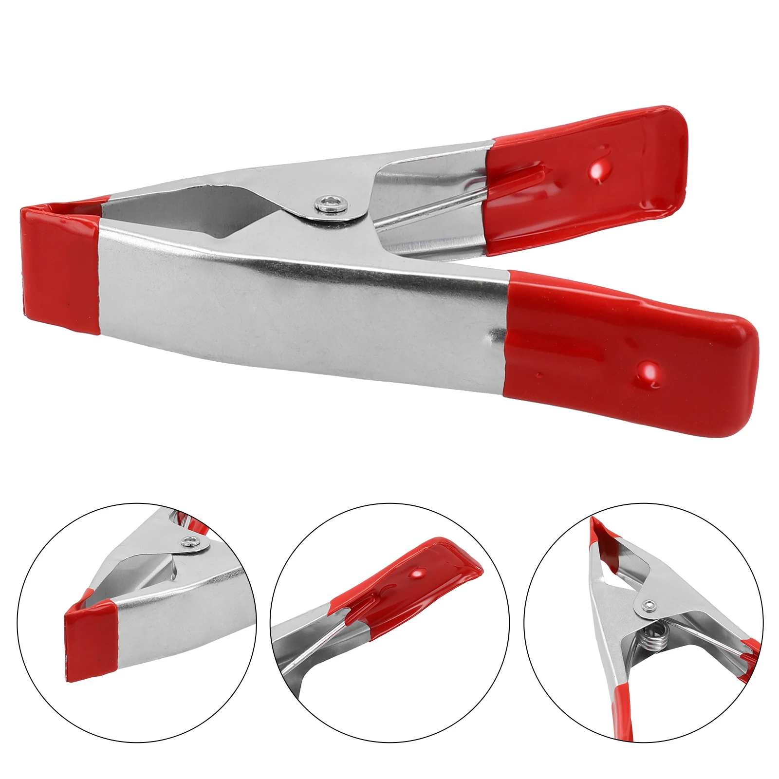 2/4/6 Inch Spring Clamps Metal A-shaped Clips Woodworking Grip Photos Plastic Sheets Cloth Powerful Fixed Clips Hand Tools