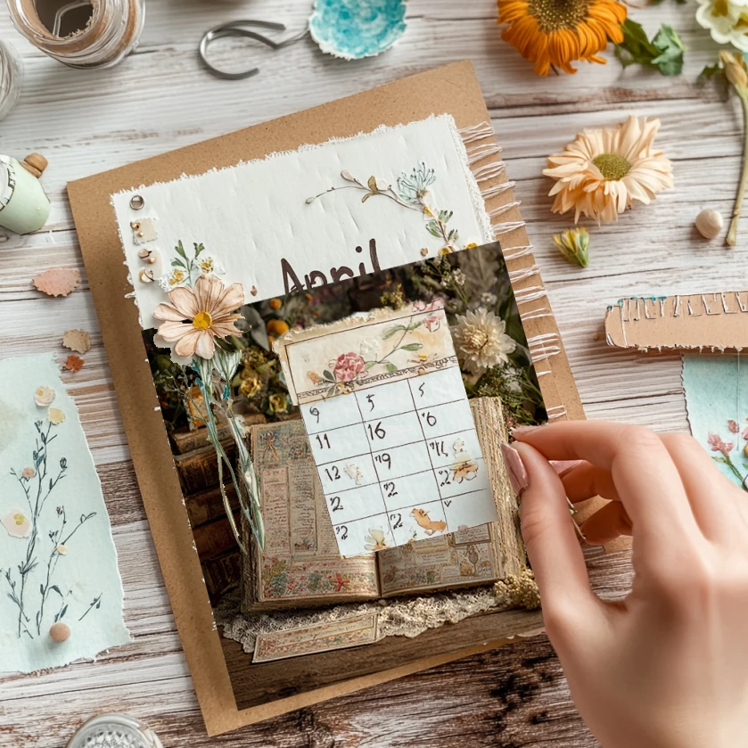 36 ورقة من ورق القصاصات مقاس 6 × 6 بوصات: مطبوعات زهور مرسومة يدويًا لسكرابوكينغ وأوريغامي والمجلة غير المرغوب فيها وصنع البطاقات.