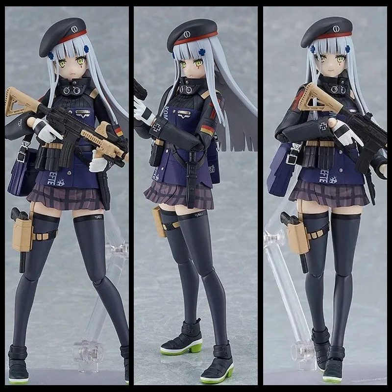 Girl Frontline HK416 Figma 573 # Mobile Doll Assault Rifle 404 Team Member Children's Toy Desktop Ornament Handpiece