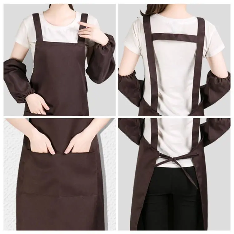 Delantal de limpieza con correa para el hombro para hombre y mujer, Unisex, con logotipo divertido, estampado de casa, cocina, restaurante, Chef, barbacoa