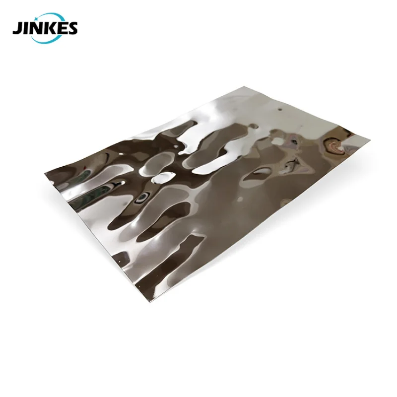 Custom.3d embossed wall panel water ripple stainless steel sheet color stainless steel plate