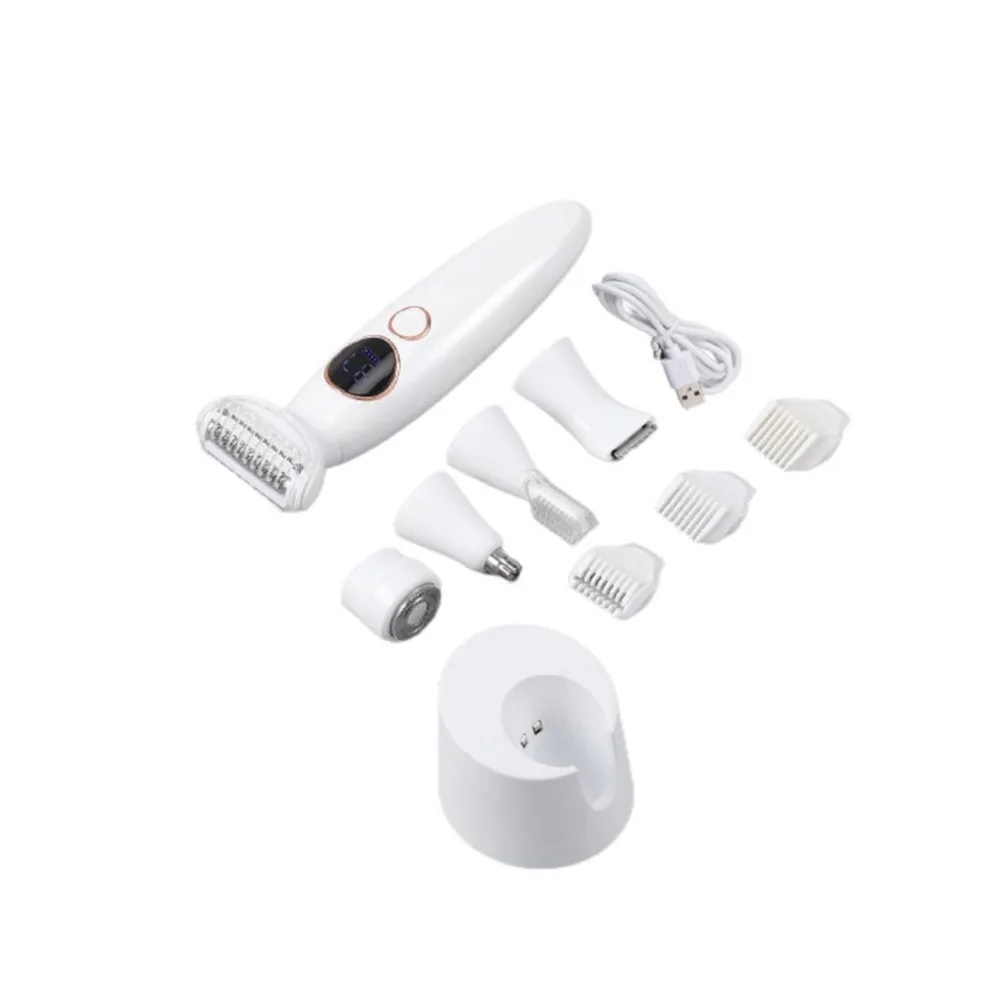 

Rechargeable 5 in 1 Hair Removal Instrument Washable Portable Body Hair Trimmer Electric Women Shaver Razors