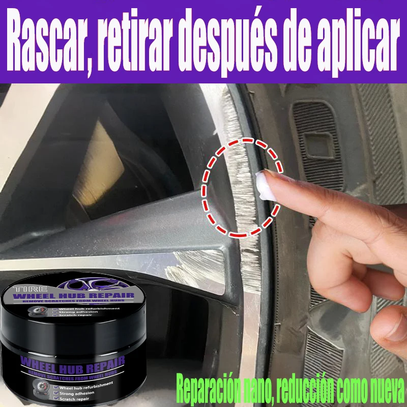 

Паста для ремонта царапин на обод колеса автомобиля, паста для ремонта краски для обода шин - черный и белый, серебристый обод из алюминиевого сплава/988 В *