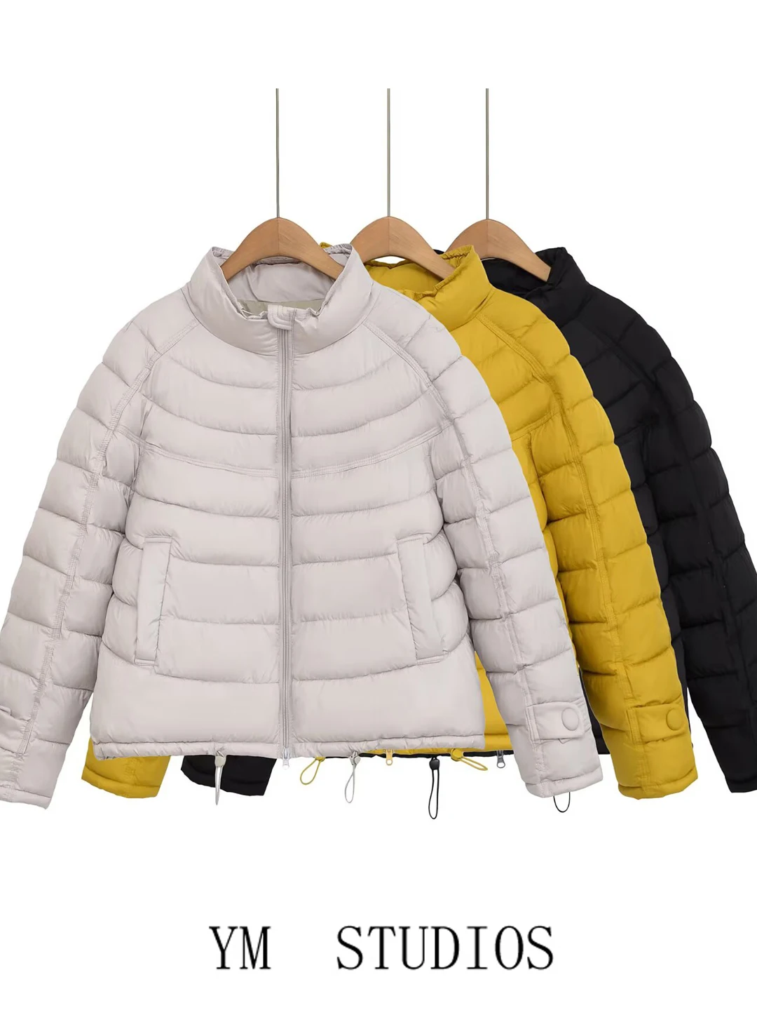 

Warm ort Loose Cotton Jaet Women's Commuter Sle Stand Collar Winter New Arrival Faion Ladies' Premium Cotton Coat