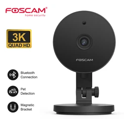 Foscam 5MP WiFi Camera Baby Monitor  3K Pan-Tilt IP Cam Smart AI Detection Smart Home 24/7 Video Surveillance Cameras