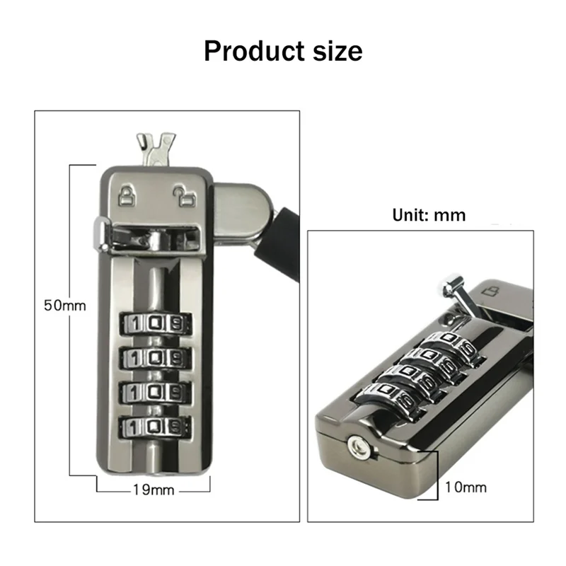B27B 2X قفل الكمبيوتر المحمول 7000 3X5mm ثقب المفتاح الصغير الكمبيوتر قفل مضاد للسرقة مناسبة لديل الغريبة الروح أكثر حرق