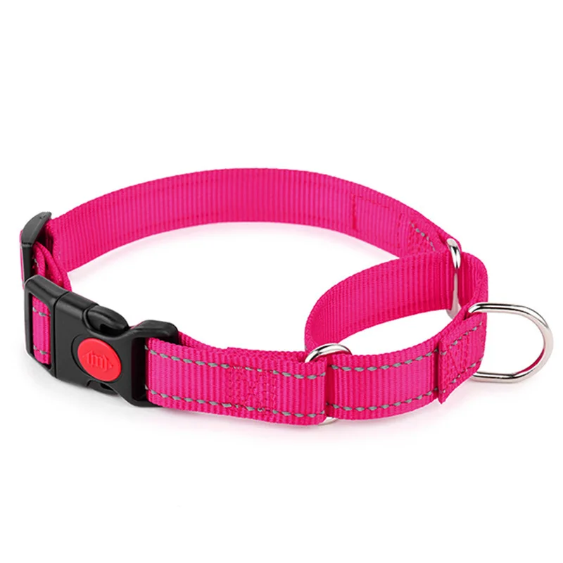 Factory Wholesale Multicolour Martingale Dog Collar Adjustable Nylon Buffer Pet Training Collar Cute cat collar Dog tie Dog bows