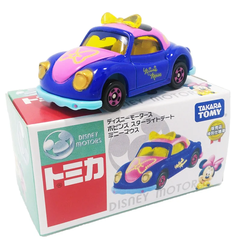 Autentyczne modelki samochodów anime Takara Tomy, Pikachu Batman, metalowe, kolekcjonerskie, ozdobne, zabawki, pojazdy, prezent dla dzieci.