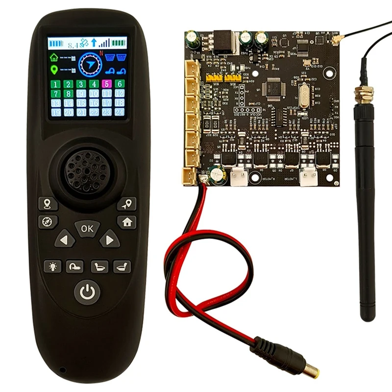 Single-Hand Remote Controller 6-12V Receiver Board GPS Control Plastic For RC Bait Boat