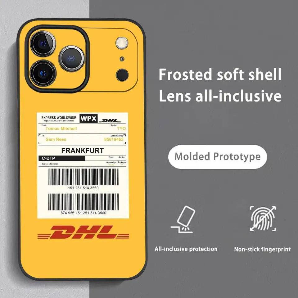 Brand DHL Logo Phone Case For IPhone 17 16 15 14 13 12 11 Pro Max