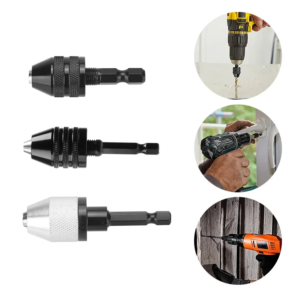 

Набор из 3 адаптеров для быстрой смены сверлильных патронов, шестигранный хвостовик 6,35 мм, конвертер для сверл, обеспечивающий стабильную фиксацию и многофункциональное применение