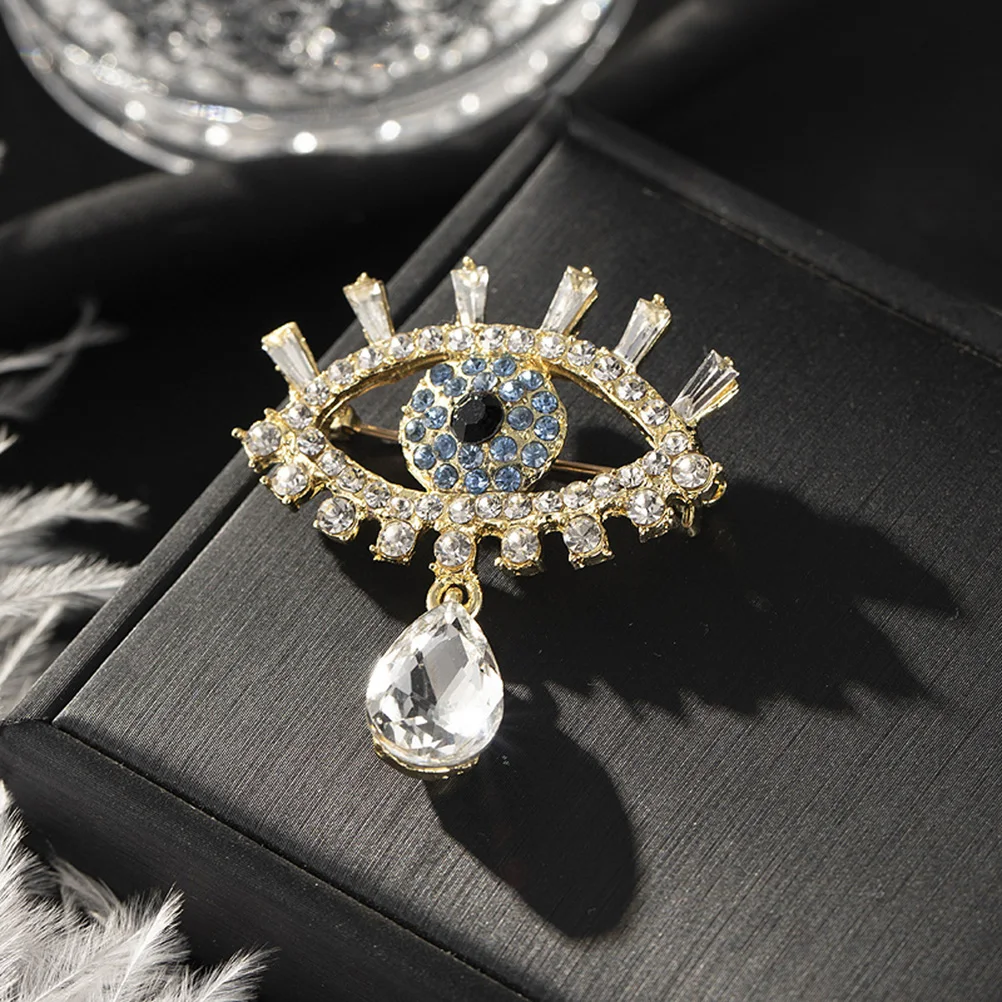 

Rhinestone Eye Pins For Women Eyes Brooches Lapel Pin Banquet Party Backpack Gifts Jewelry Accessories