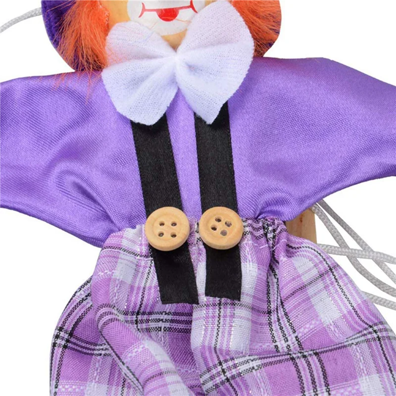 WOWFU-12 Paket Badut Marionette Kreatif Tali Tarik Boneka Anak untuk Orang Tua Anak Interaktif Anak Hadiah Terbaik