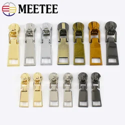5/10pcs 3# 5# Zippers Slider Pulls for Metal Zipper Tape Jackets Clothes Zip Heads Bag Repair Kit DIY Sewing Accessories