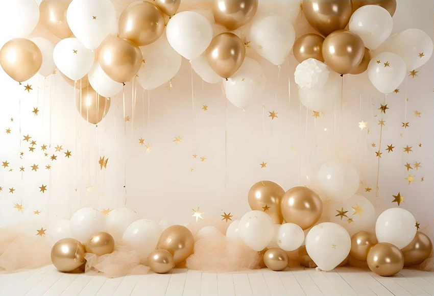 Mehofond Photography Background Gold Glitter Balloons Stars Kids Birthday Party Cake Samsh Portrait Decor Backdrop Photo Studio