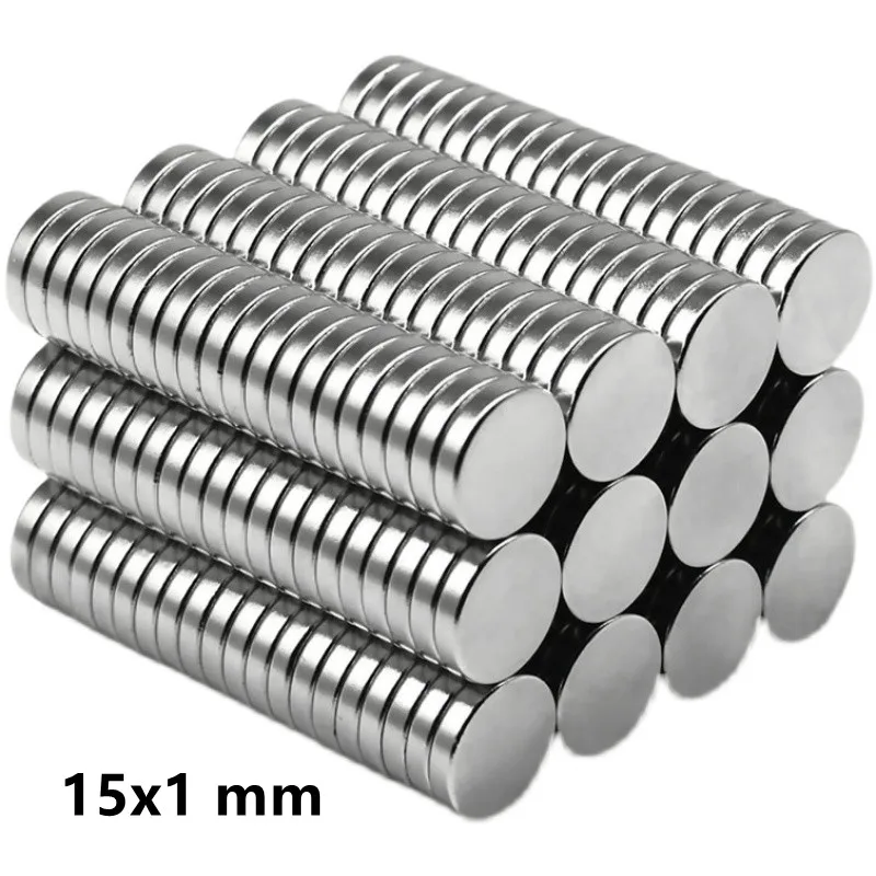 10-500Pcs 15x1 Neodymium Magnet 15mm x 1mm N35 NdFeB Round Super Powerful Strong Permanent Magnetic imanes Disc 15*1