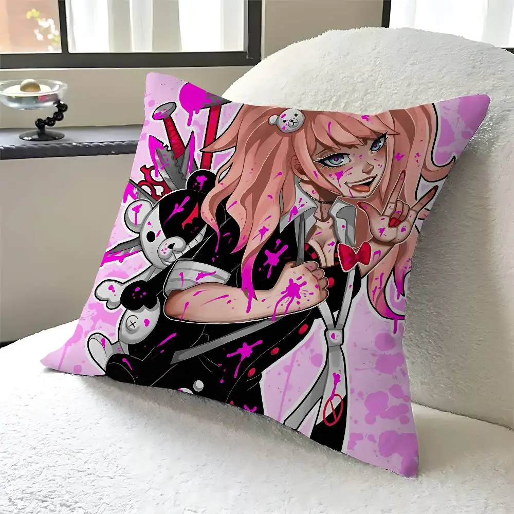 

Junko Enoshima Pillowcase Toon Gift Cushion Cover Bedroom Home Sofa Chair Seat Decor Pillow Case