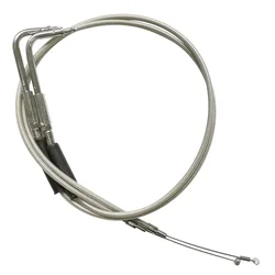 For Harley Davidson Sportster XL1200 883 Dyna Road King Electra Glide Motorcycle Weaving Steel Wires Throttle Cable