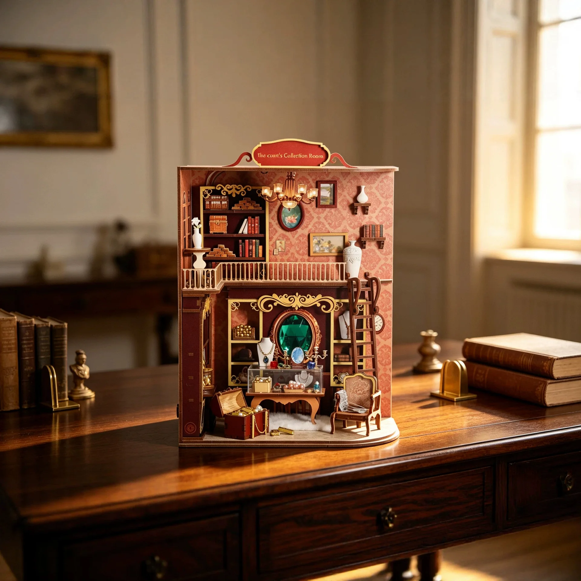 Kit Rumah Boneka Miniatur Kole - Model Kit Wood ulasan dan harga