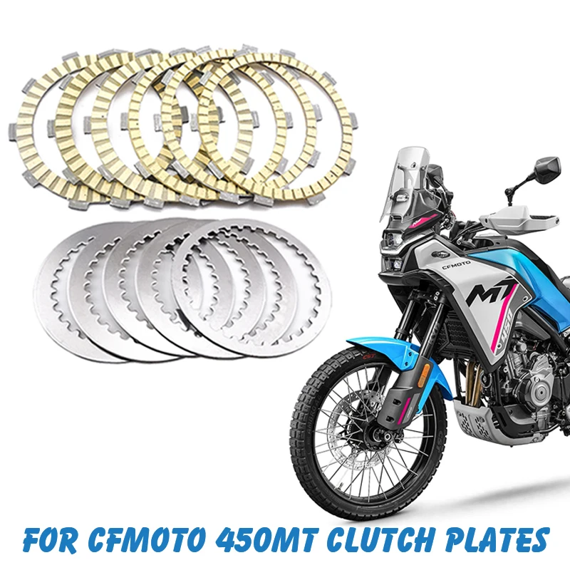 Kit de plaques de disque de Friction pour moto 450 SR, pour CFMOTO 450SR 450MT 450NK 450CL-C CF 450 SR CF400-6 450, plaques d'embrayage en acier