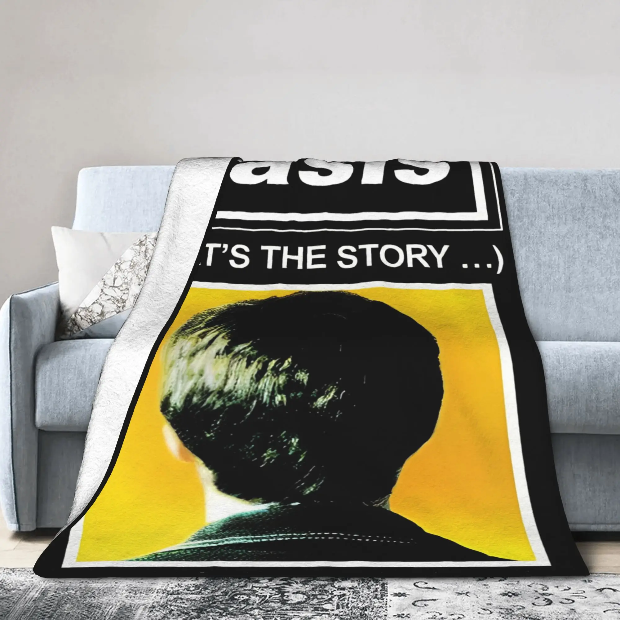 The Story O-Oasis Reunion Flannel Throw Blankets  Blanket for Sofa Travel Super Soft Bedding Throws