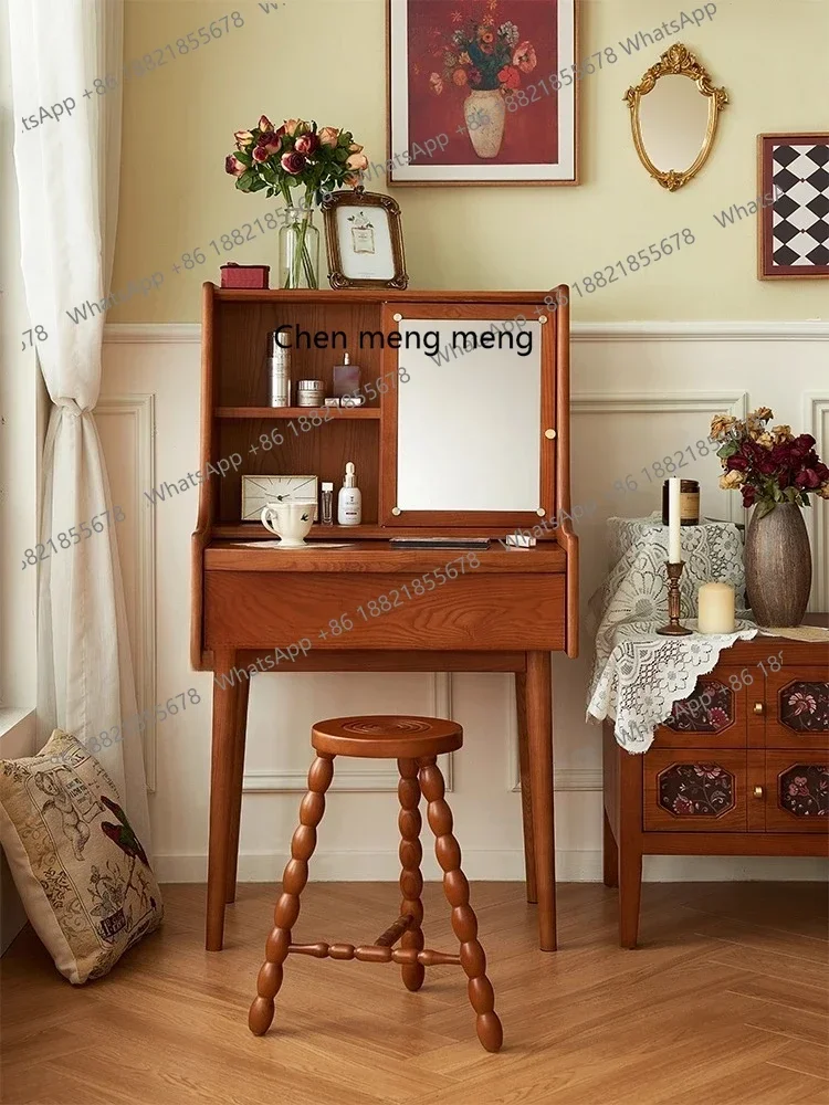 C88 Solid wood dresser desk integrated high-end bedroom simple modern small bedside makeup table