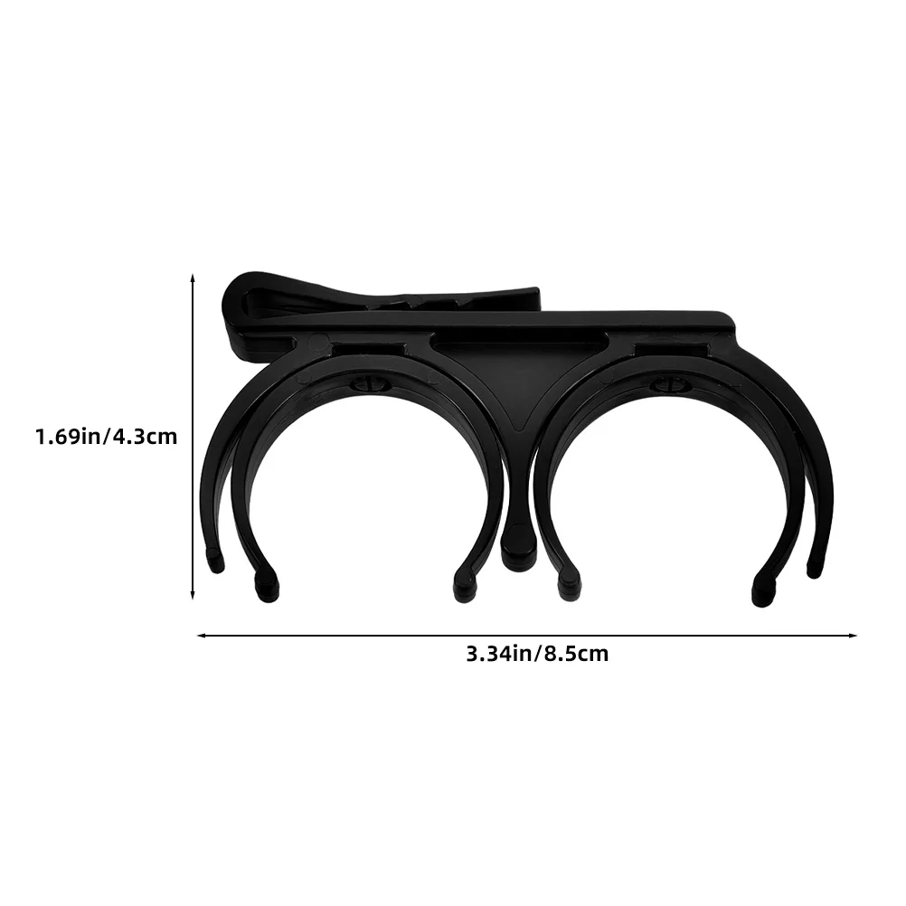 5 قطعة حامل للتدوير طوي المزدوج المشبك خفيفة الوزن قوي قبضة آمنة للاستخدام في الهواء الطلق حزام خصر حامل الكرة مقاطع المحمولة #3