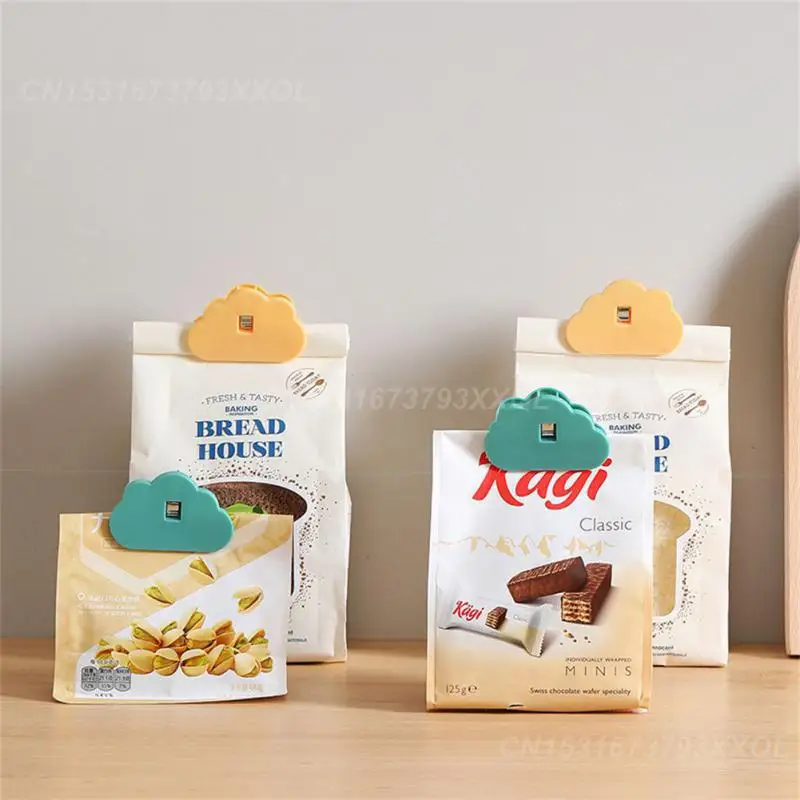 1/5PCS Snack Sealing Clip Household Abs Sealing Clip Storage Supplies Brown Bag Portable Multicolor Fresh-keeping Clip Bag Clip