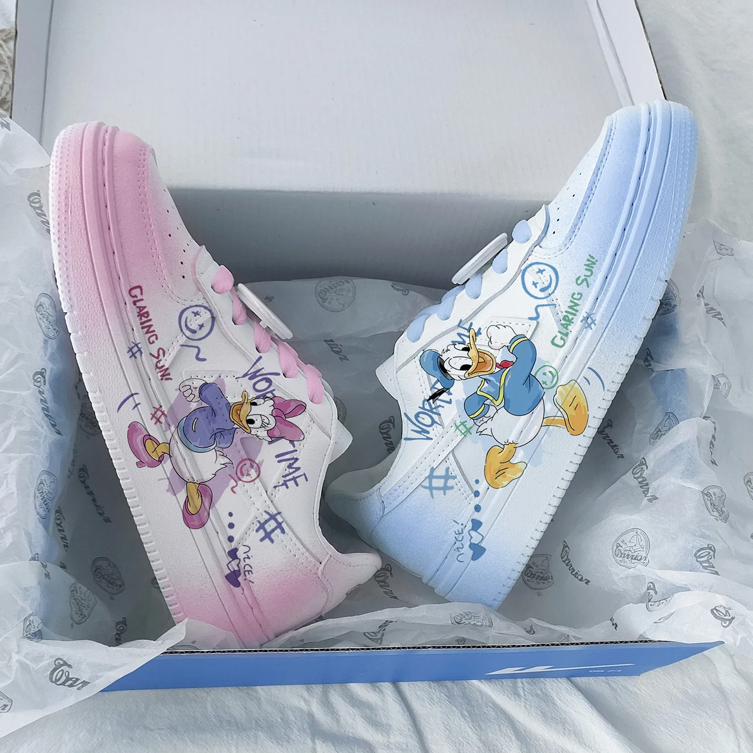 

New Disney cartoon girls Daisy Donald Duck princess cute Casual shoes non-slip soft bottom sports shoes for girl gift