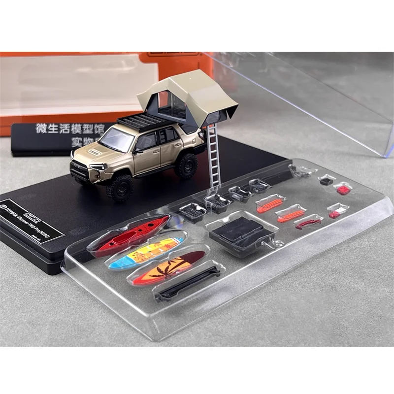 GCD 1/64 Toyota 4Runner TRD Proโลหะผสมของเล่นมอเตอร์Diecastโลหะรุ่นของขวัญ