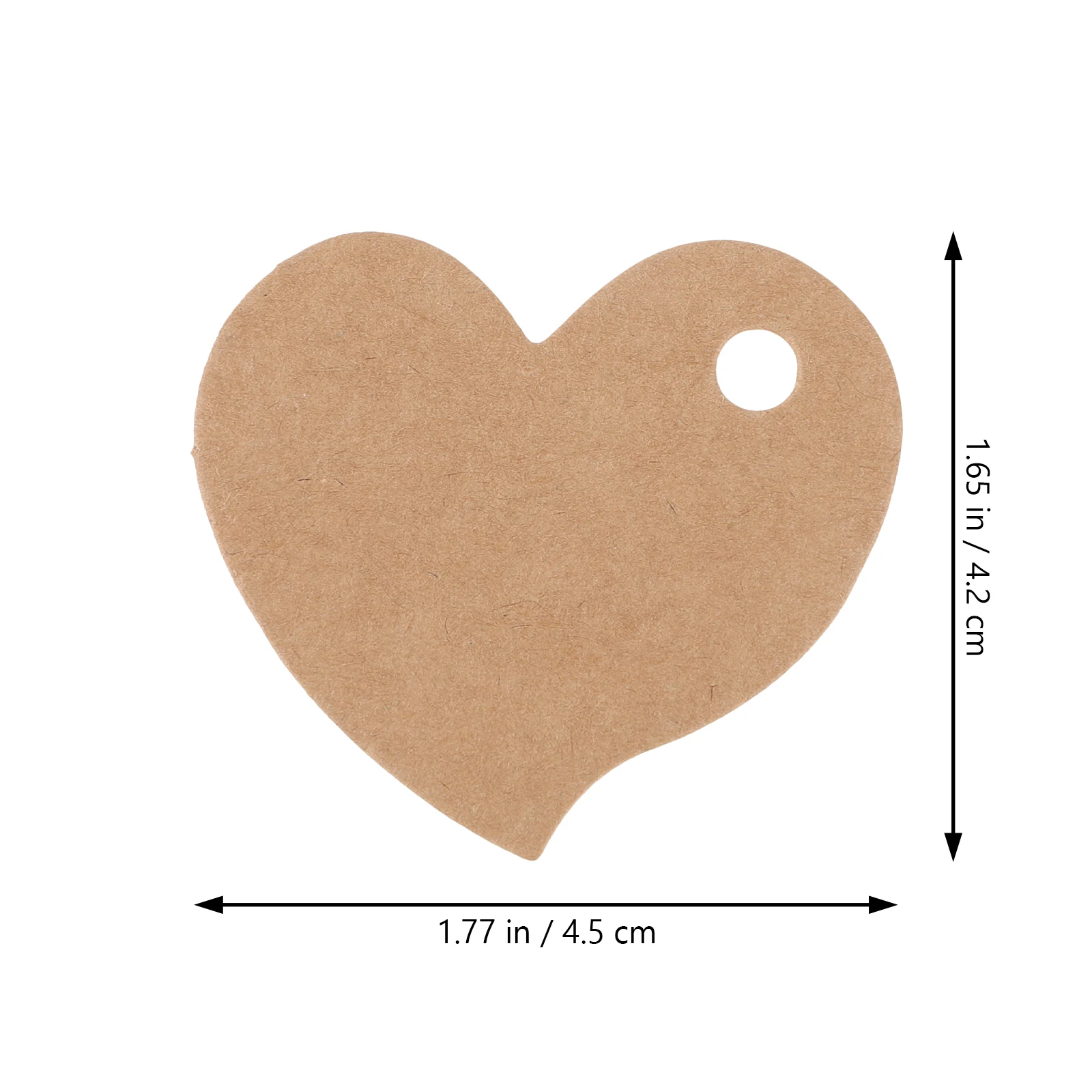 

1 Bag Kraft Paper Gift Heart Shaped Hanging Valentine Day Decoration Diy Crafts Baking Food Bag Lightweight Cut Out For Present