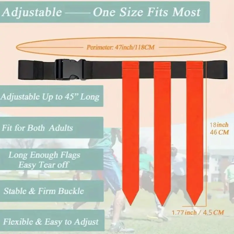 652F 14 قطعة حزام علم كرة القدم مشبك حزام كرة القدم مع 3 لافتات قابلة للفصل لرياضات الفريق وألعاب كرة القدم العلم #6