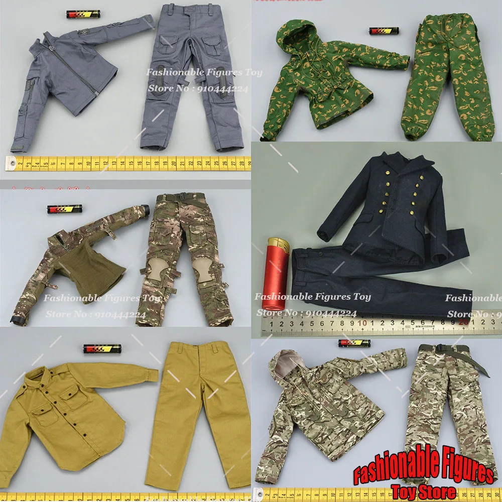 

1/6 Male Soldier Jacket Pants Armored Suit Jungle Camouflage Tactical Uniform Sniper Military Combat Clothes For 12'' Dolls