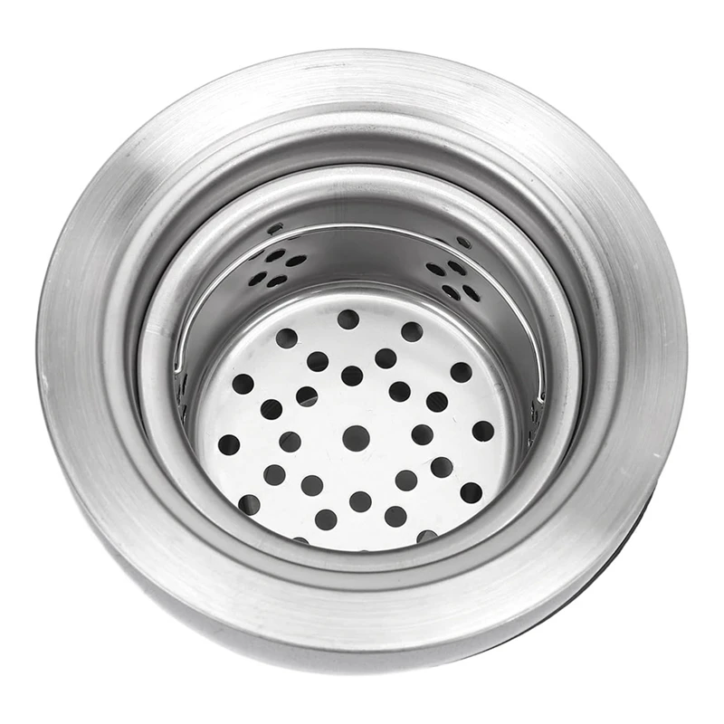 Drain Plug Stainless Steel Sink Plug, Salon Drain Plug, Sink Plug With Hair Catcher For Shampoo Bed