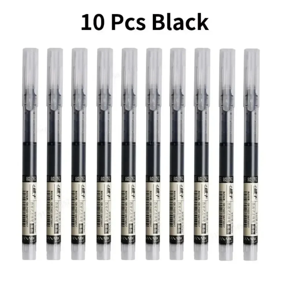 Neue 10Pcs Hohe Qualität Nadel Typ Gel Stifte Gerade Flüssigkeit Kugelschreiber Kawaii Schreibwaren Schule Bürobedarf Schreiben – Detail 9